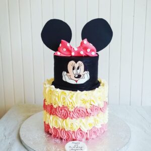 Minnie Mouse Cake Two Tier