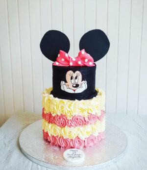 Minnie Mouse Cake Two Tier
