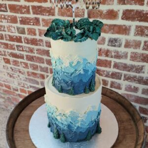 Wedding Cake Snow Capped Design