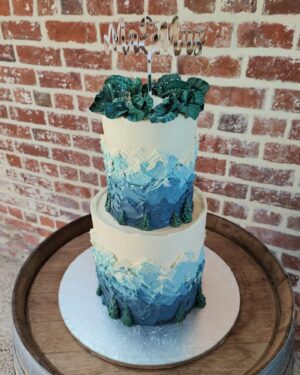 Wedding Cake Snow Capped Design