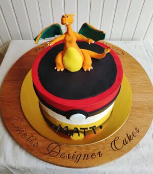 Charizard Themed Cake - Pokemon