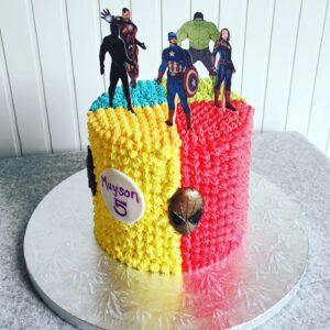 Marvel themed cake