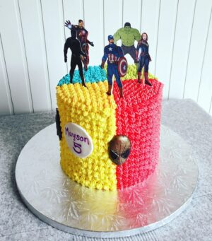 Marvel themed cake
