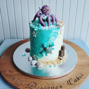 Sea Themed Birthday Cake