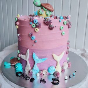 Sea Turtle Themed Cake