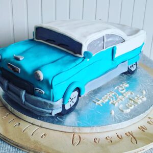 Vintage Car Themed Cake