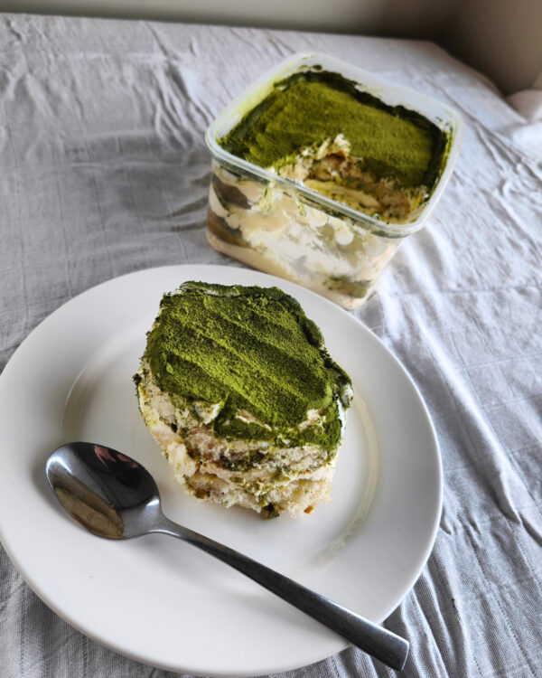 Macha Tiramisu Slice