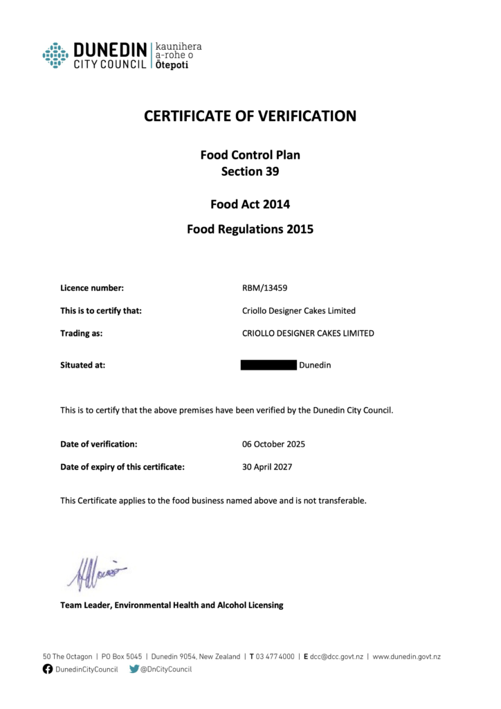 Healthy Cakes Dunedin