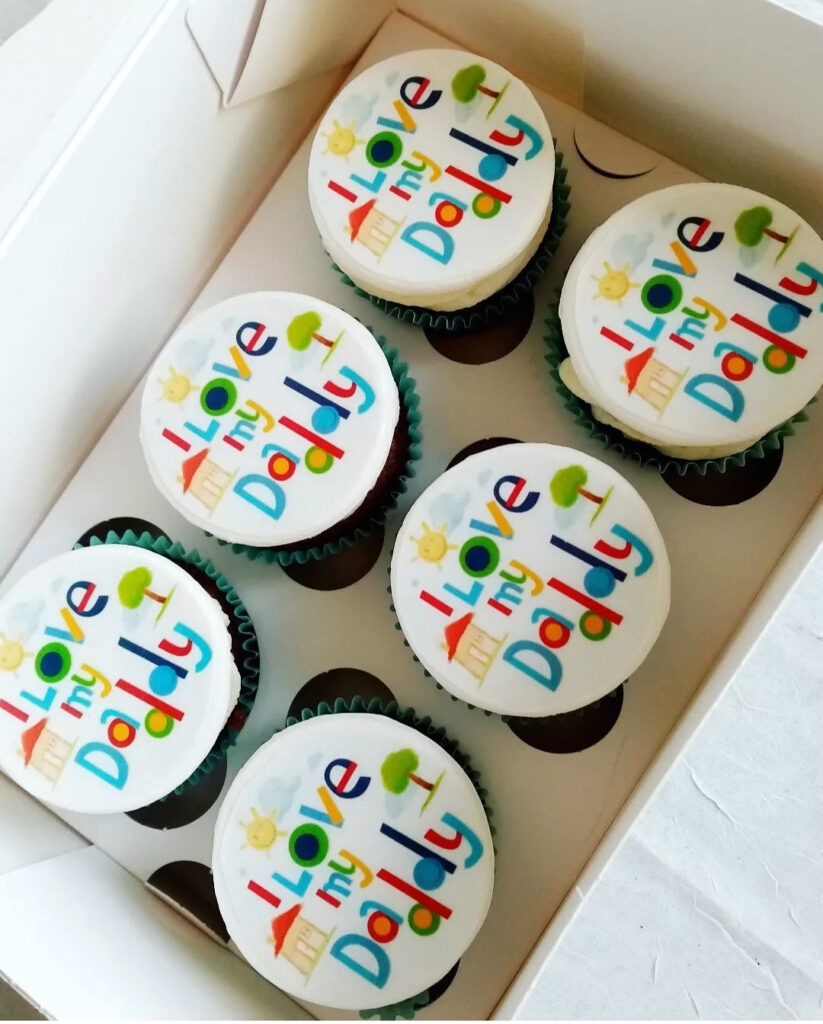 Colourful Father's Day Cupcake Box by Criollo Designer Cakes in Dunedin, Otago
