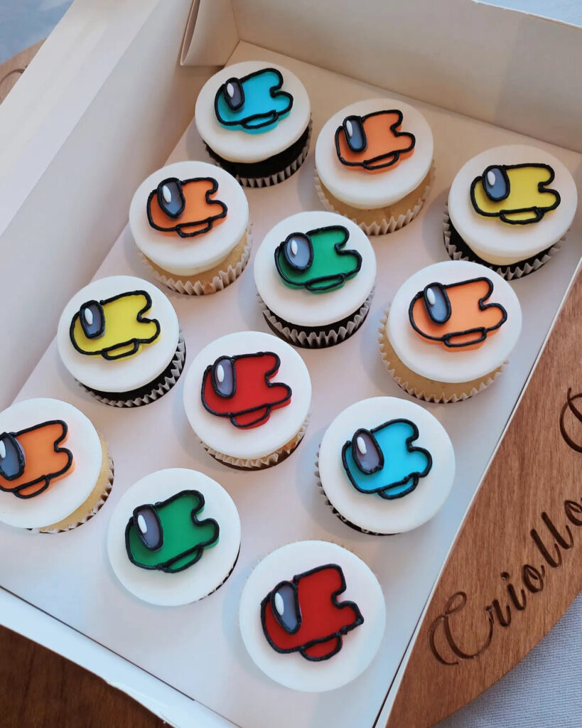 Colourful Space Crew Character Cupcake Box by Criollo Designer Cakes in Dunedin, Otago