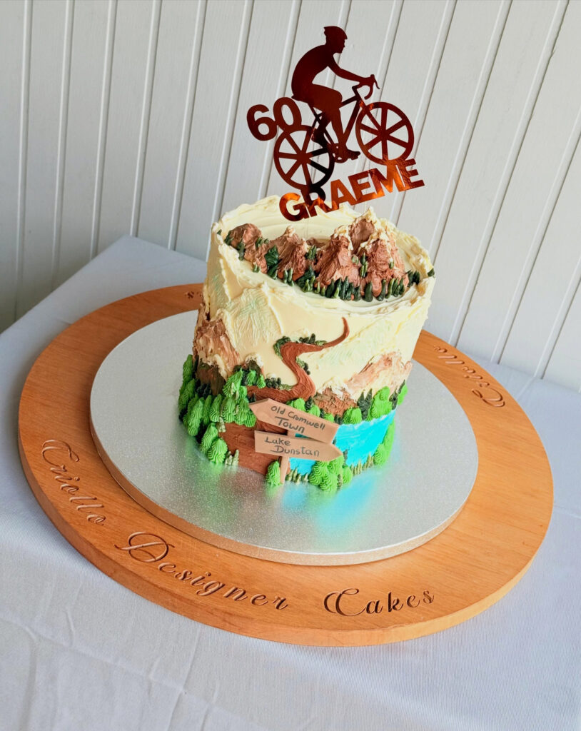 Cycling Sixtieth Birthday Cake Green Bicycle