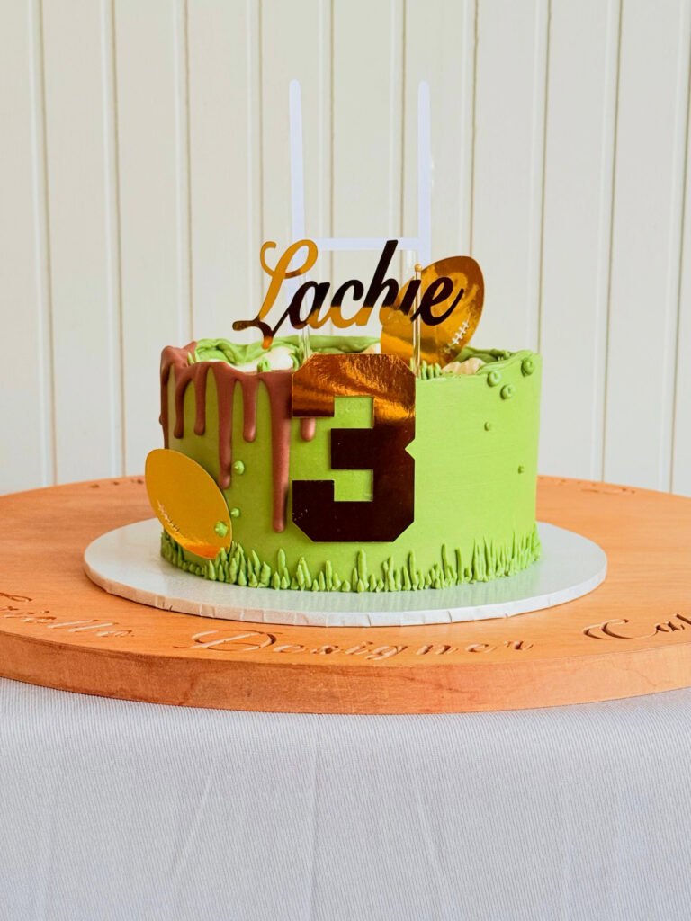 Green Gaming Thirteenth Birthday Cake Drip Icing