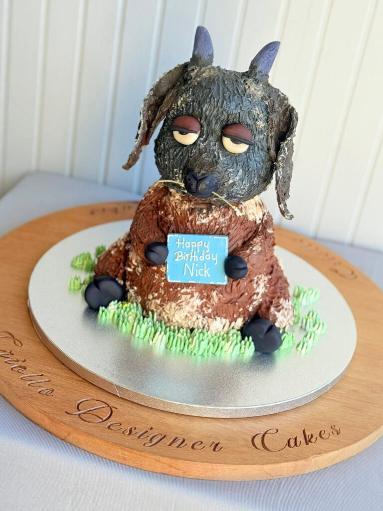 Gruffalo Second Birthday Shaped Cake Brown