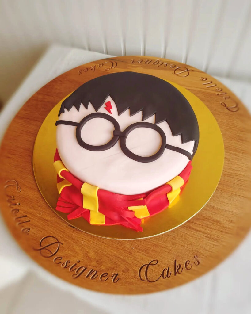 Harry Potter Face Shaped Birthday Cake
