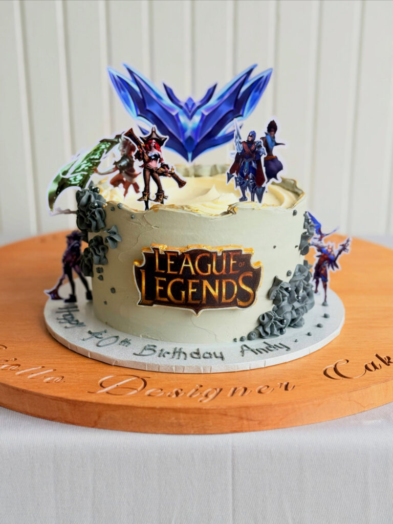 League Of Legends Thirtieth Birthday Cake Gaming Theme