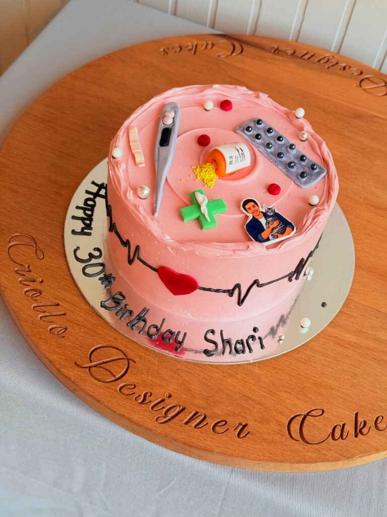 Medical Thirtieth Birthday Cake Pink Stethoscope