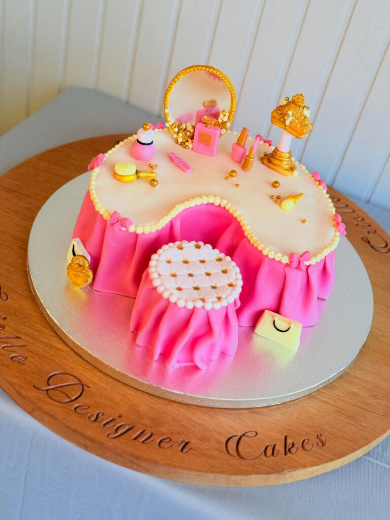 Pink Princess Dress Birthday Cake Tea Party Accessories