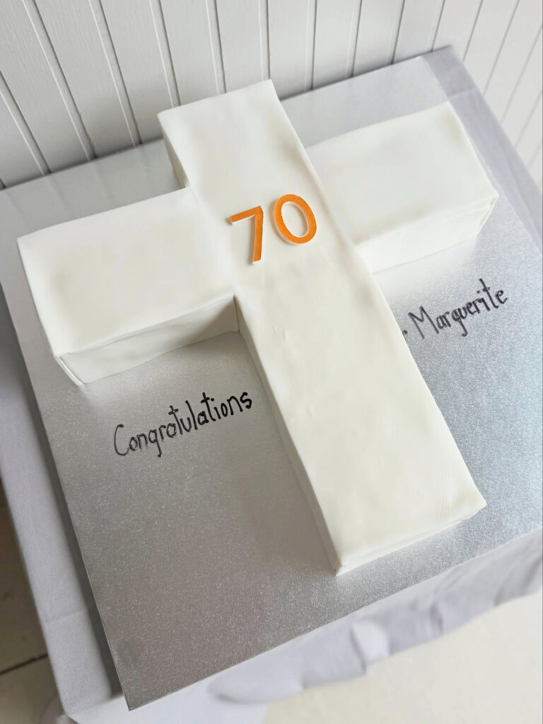 White Shirt Seventieth Birthday Cake by Criollo Designer Cakes in Dunedin, Otago