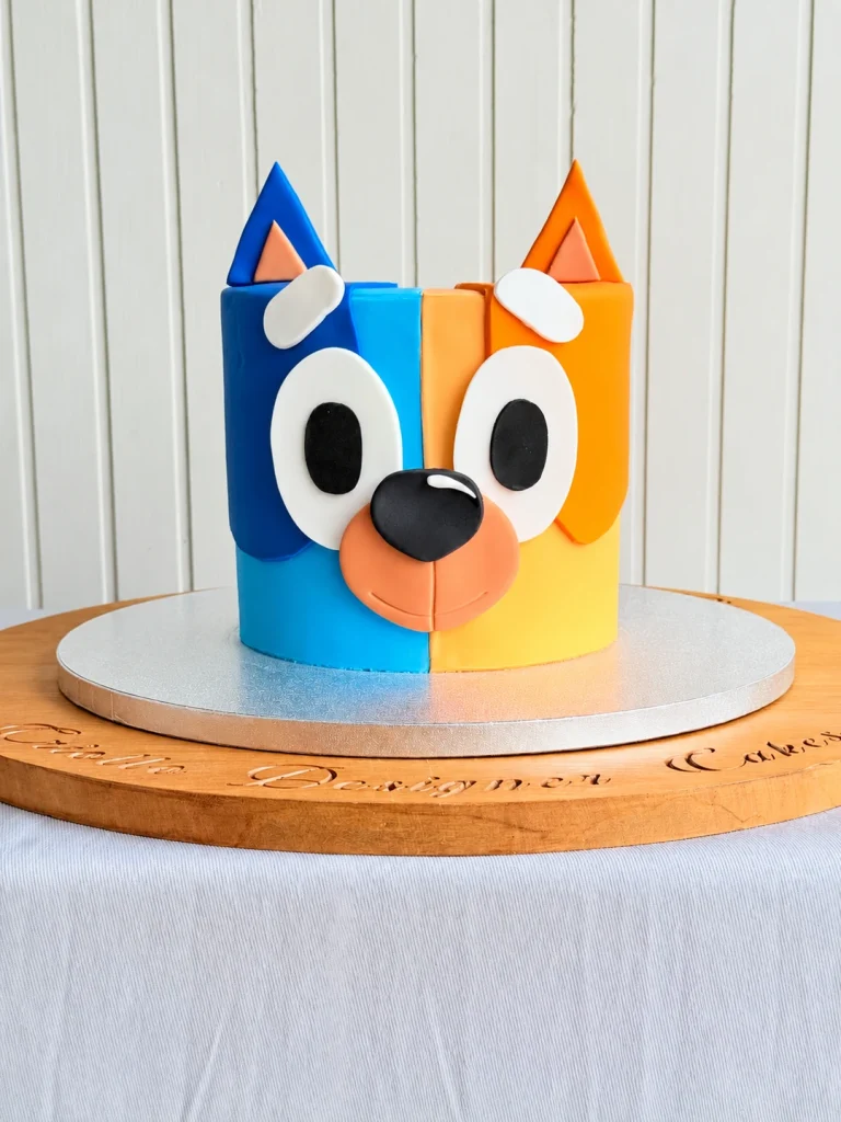 Bluey & Bingo Shaped Birthday Cake