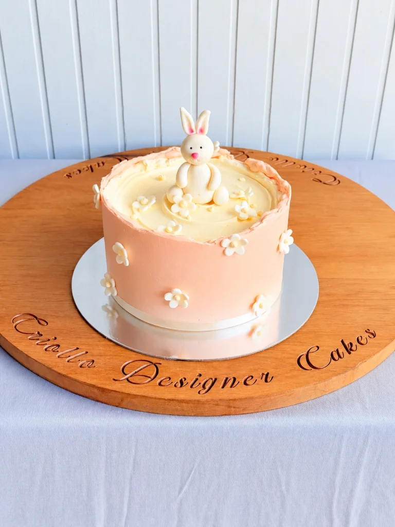 Pet Bunny Rabbit Figurine On Cake